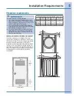 Предварительный просмотр 5 страницы Electrolux EIFLS55IIW - 27" Front-Load Steam Washer Installation Instructions Manual