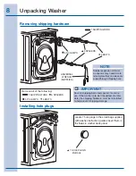 Предварительный просмотр 8 страницы Electrolux EIFLS55IIW - 27" Front-Load Steam Washer Installation Instructions Manual