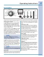 Предварительный просмотр 17 страницы Electrolux EIFLS60J Use And Care Manual