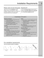 Preview for 3 page of Electrolux EIFLS60JIW0 Installation Manual