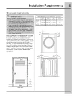 Preview for 5 page of Electrolux EIFLS60JIW0 Installation Manual