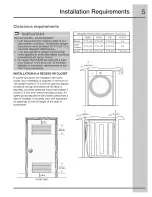 Preview for 5 page of Electrolux EIFLS60LT1 Installation Instructions Manual