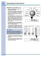 Preview for 12 page of Electrolux EIFLW55H MB Use And Care Manual