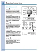 Preview for 16 page of Electrolux EIFLW55H MB Use And Care Manual