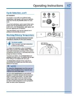 Preview for 17 page of Electrolux EIFLW55H MB Use And Care Manual