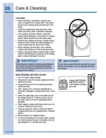 Preview for 26 page of Electrolux EIFLW55H MB Use And Care Manual