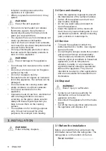 Preview for 6 page of Electrolux EIL83443 User Manual