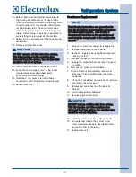 Preview for 29 page of Electrolux EILFU17GS Technical & Service Manual