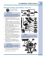 Предварительный просмотр 13 страницы Electrolux EIMED55I MB Installation Instructions Manual