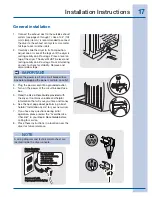 Предварительный просмотр 17 страницы Electrolux EIMED55I MB Installation Instructions Manual