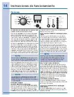 Preview for 14 page of Electrolux EIMED60J IW (Spanish) Guía De Uso Y Cuidado