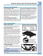 Preview for 15 page of Electrolux EIMED60J IW (Spanish) Guía De Uso Y Cuidado