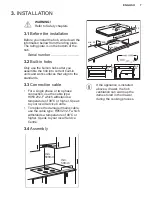 Preview for 7 page of Electrolux EIV744 User Manual