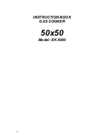 Preview for 1 page of Electrolux EK 5000 Instruction Book