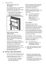 Предварительный просмотр 8 страницы Electrolux EK134S User Manual