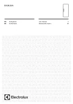 Preview for 1 page of Electrolux EK282SA User Manual