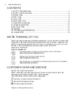 Preview for 2 page of Electrolux EK282SA User Manual