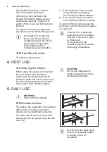 Preview for 8 page of Electrolux EK284SA User Manual