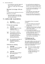 Preview for 12 page of Electrolux EK284SA User Manual