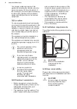 Preview for 8 page of Electrolux EK284SALWE User Manual