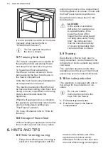 Предварительный просмотр 14 страницы Electrolux EK284SALWE User Manual