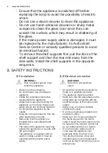 Preview for 4 page of Electrolux EKB000W User Manual