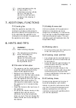 Preview for 9 page of Electrolux EKB000W User Manual