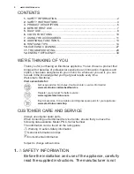 Preview for 2 page of Electrolux ekb500 User Manual