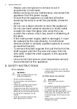 Preview for 4 page of Electrolux EKB500W User Manual