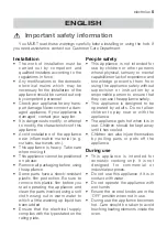 Preview for 5 page of Electrolux EKC 603505 Instruction Booklet