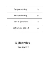 Electrolux EKC 90450 X Instruction Booklet preview