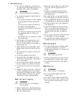 Предварительный просмотр 6 страницы Electrolux EKC603602 User Manual