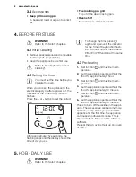 Предварительный просмотр 8 страницы Electrolux EKC603602 User Manual