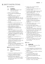 Preview for 5 page of Electrolux EKC6670AOW User Manual