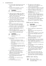 Preview for 6 page of Electrolux EKC6670AOW User Manual