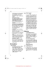 Предварительный просмотр 8 страницы Electrolux EKF31 SERIES Instruction Book