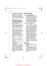 Предварительный просмотр 32 страницы Electrolux EKF31 SERIES Instruction Book