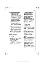 Предварительный просмотр 79 страницы Electrolux EKF31 SERIES Instruction Book