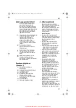 Предварительный просмотр 87 страницы Electrolux EKF31 SERIES Instruction Book