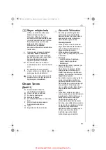 Предварительный просмотр 91 страницы Electrolux EKF31 SERIES Instruction Book