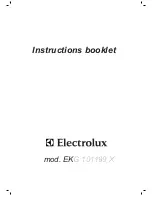 Electrolux EKG 101199 X Instruction Booklet предпросмотр