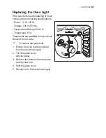 Preview for 67 page of Electrolux EKG 60111 User Manual