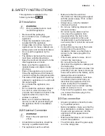 Preview for 5 page of Electrolux EKG61107OX Manual