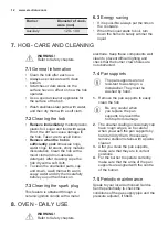 Preview for 12 page of Electrolux EKG612A1OX User Manual