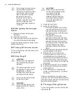 Preview for 14 page of Electrolux EKG612A1OX User Manual