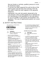 Preview for 5 page of Electrolux EKG613A1OX User Manual