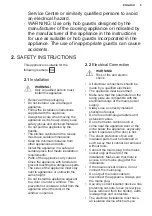 Preview for 5 page of Electrolux EKG9000A3X User Manual