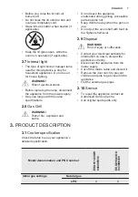 Предварительный просмотр 7 страницы Electrolux EKG911A3 User Manual