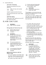 Предварительный просмотр 10 страницы Electrolux EKG911A3 User Manual