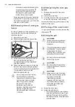 Предварительный просмотр 14 страницы Electrolux EKG911A3 User Manual